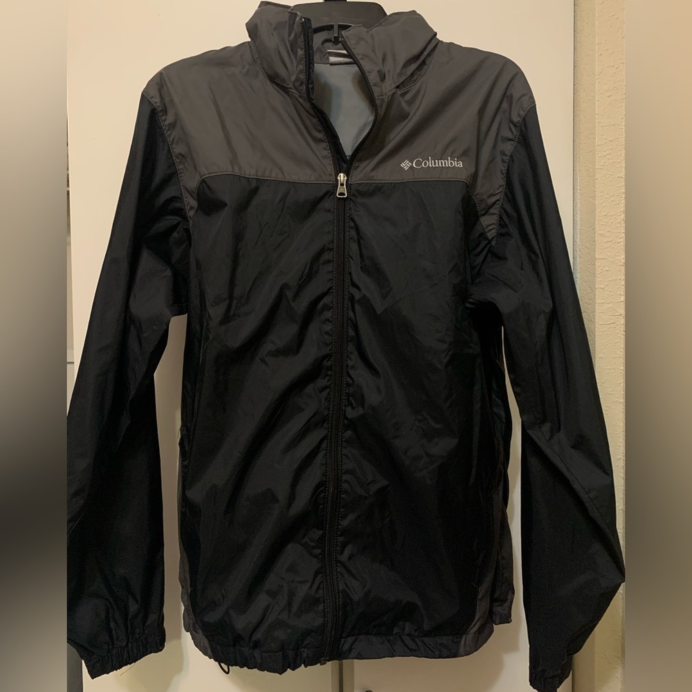 Black & Gray Columbia Rain Jacket / Windbreaker - Like New